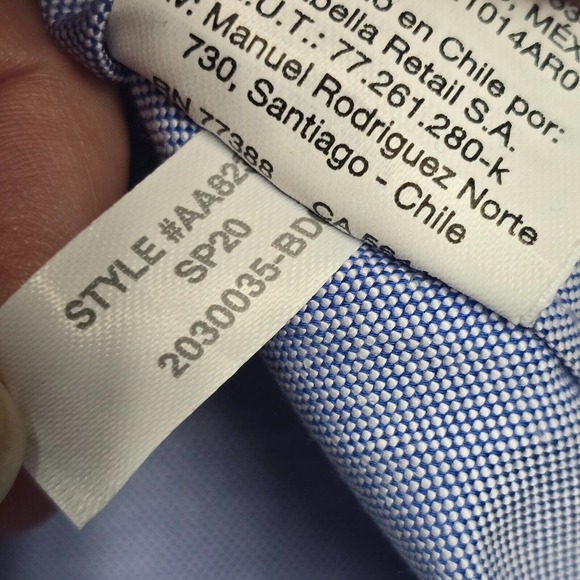 J Crew Ludlow Shirt Men 16 1/2 33 Blue Button Down Long Sleeve Micro Dots Office - Picture 9 of 15